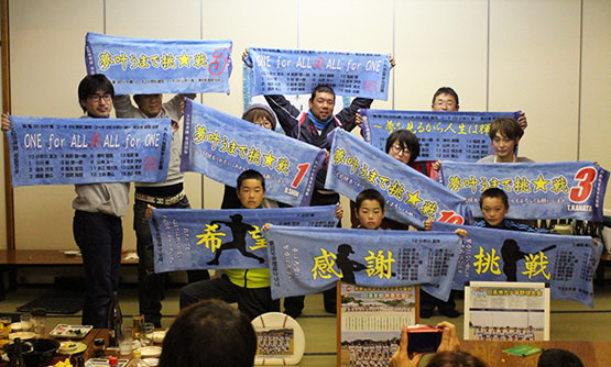 少年野球の卒団式に制作したオリジナルスポーツタオル